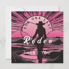 Sista Rodeo Möhippa Tack Kort