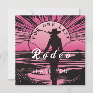 Sista Rodeo Möhippa Tack Kort