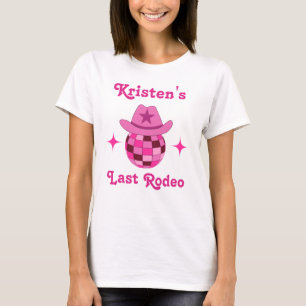 Sista Rodeo Rosa Disco Cowgirl Möhippa T Shirt