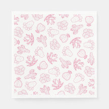 Sista Rodeo Rosa Sällskapsfest Pappersservett