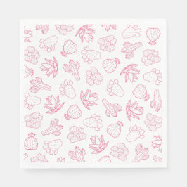 Sista Rodeo Rosa Sällskapsfest Pappersservett