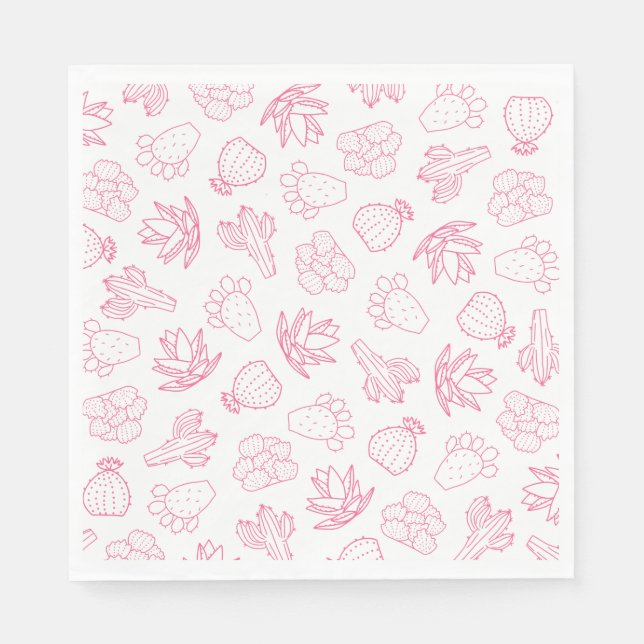 Sista Rodeo Rosa Sällskapsfest Pappersservett (Framsidan)