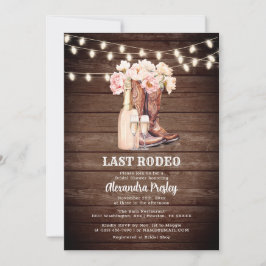 SISTA RODEO Rustic Cowgirl Western MÖHIPPA Inbjudningar