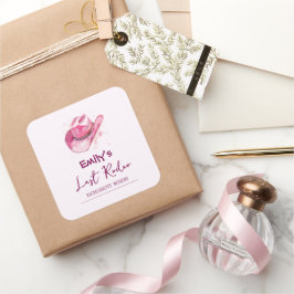 Sista Rodeo Sängvättningshelg | Rosa Klistermärke