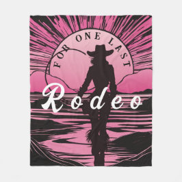 Sista Rodeo Sjungningskväll Fleecefilt