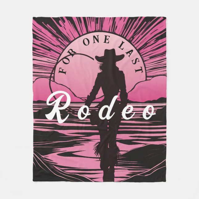 Sista Rodeo Sjungningskväll Fleecefilt (Framsidan)