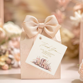 Sista Rodeo Stövlar Blommig Cowgirl Bröllopsdusch Gåvor Etiketter