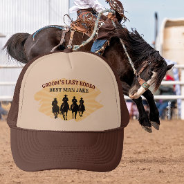 Sista Rodeon Bästis Anpassat Namn Cowboy Solnedgån Keps