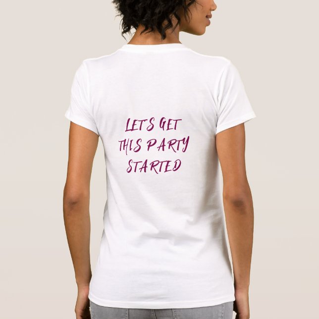 "Sista Rodeon: Särklar för Henpartygruppen" T Shirt (Baksida)