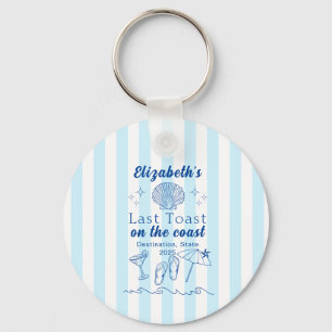 Sista roliga möhippan vid stranden Sista glaset vi Nyckelring