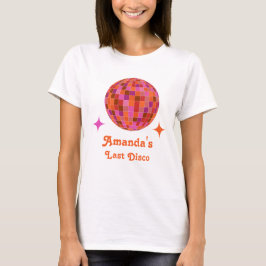 Sista Rosa Orange Discofesten T Shirt