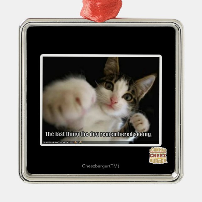 Sista sak julgransprydnad metall (Framsidan)