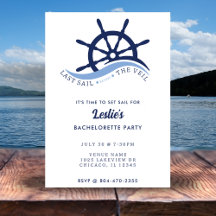 Sista segeln före Veil Helm Bachelorette-partiet