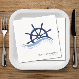 Sista segeln före Veil Helm Bachelorette-partiet Pappersservett