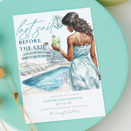 Sista segeln före Veil Lux Cruise Bachelorette Inbjudningar