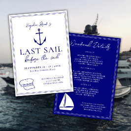 Sista seglingen innan slöjan Möhippahelg Inbjudningar