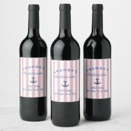 Sista seglingen innan slöjan Syster Wine etikett