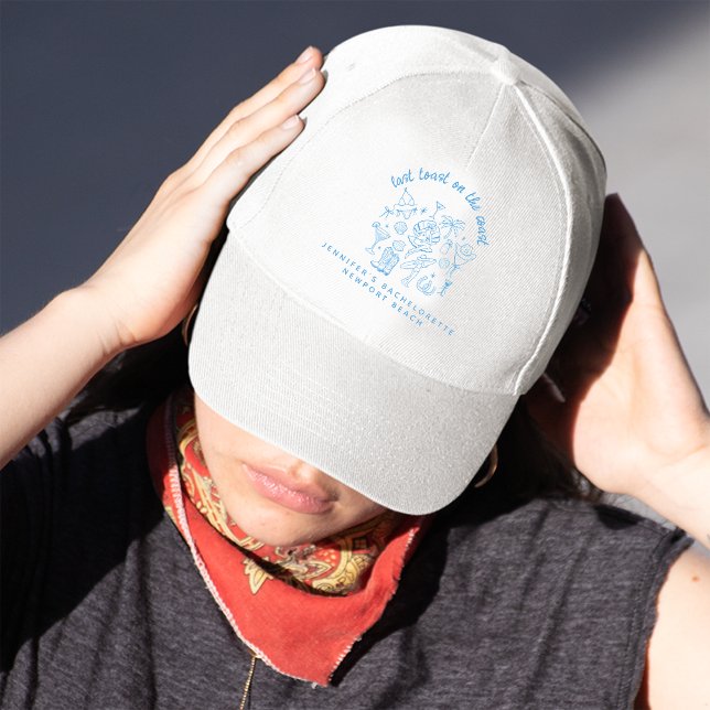 Sista skål Blå Strand Cowgirl Sakt Bachelorette Keps (Skapare uppladdad)