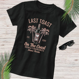 Sista skål Modern Strand Bach-fest Brudtärna T Shirt