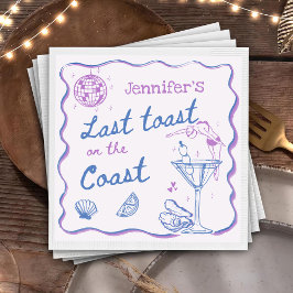 Sista skål på kustens strand Sängvätning möhippa f Pappersservett