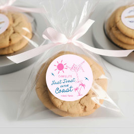 Sista skål Systerfest Runt Klistermärke