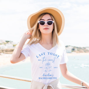 Sista skålen på kusten blå möhippa t shirt