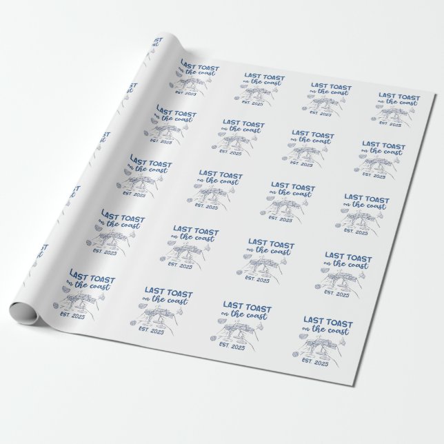 Sista skålen på kusten Est 2025 Presentpapper (Utrullad)