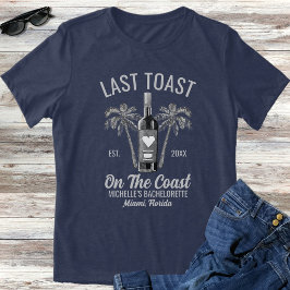 Sista skålen på kusten möhippa brudtärnor t shirt