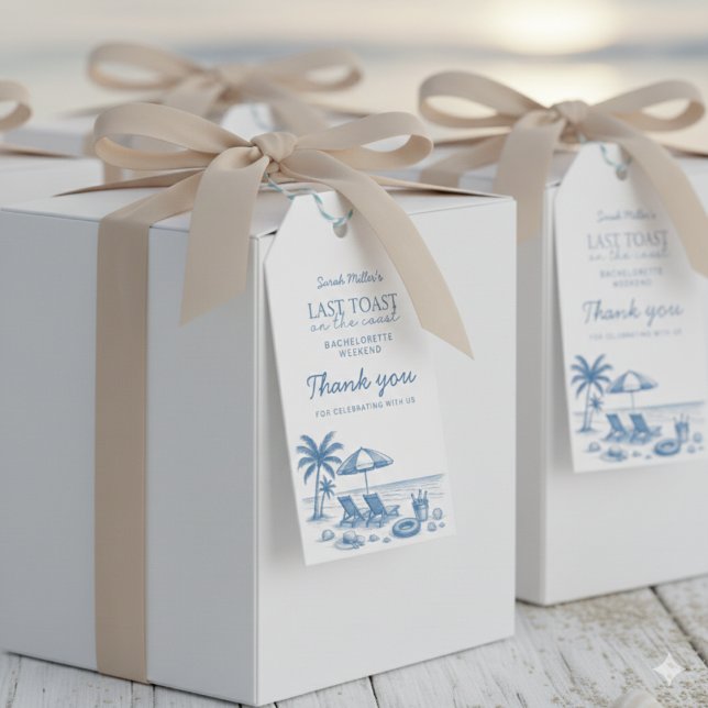 Sista skålen på kusten Möhippa Tack Presentetikett (Skapare uppladdad)