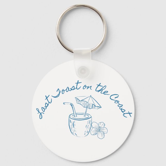 Sista skålen på kusten Sjungbrudens festdesign Nyckelring (Framsida)