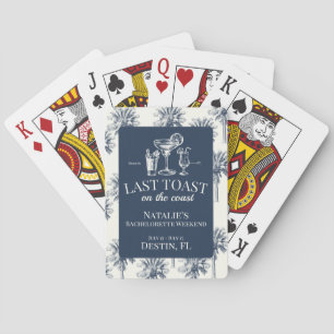 Sista skålen vid kusten Kustens ungmö blå Casinokort