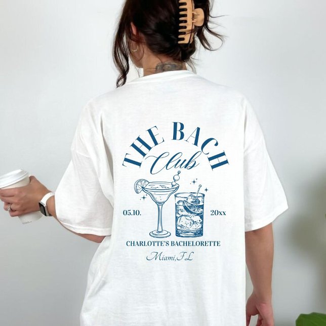 Sista skjortan på kusten-bachelorette-festen t shirt (The bach club tshirt
)