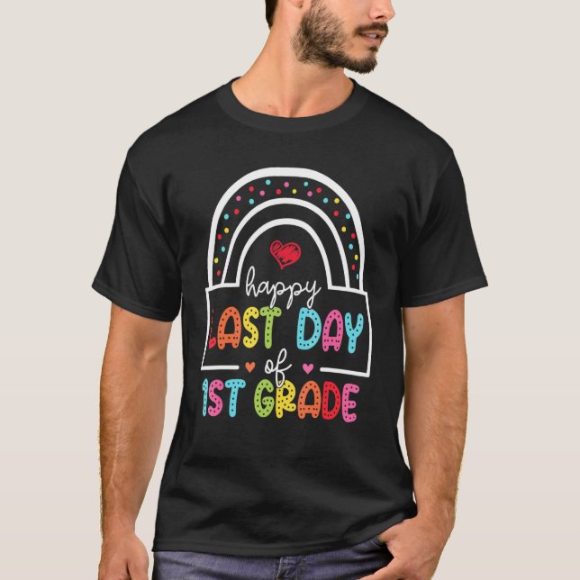 Sista skoldagen 1:a Klass-Studenten Cute Teach T Shirt (Framsida)