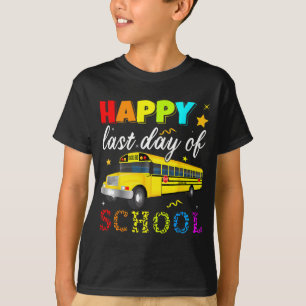 Sista Skoldagen Bussförare Ledig Elev Te T Shirt