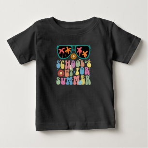 Sista Skoldagen Groovy Skolan är Stängd för Sommar T Shirt