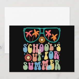 Sista Skoldagen Groovy Skolan Stänger För Sommaren Inbjudningar