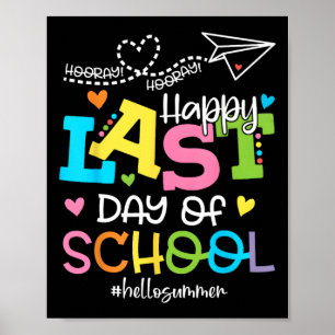 Sista Skoldagen Hej Sommar Studenter Och Lärare Poster