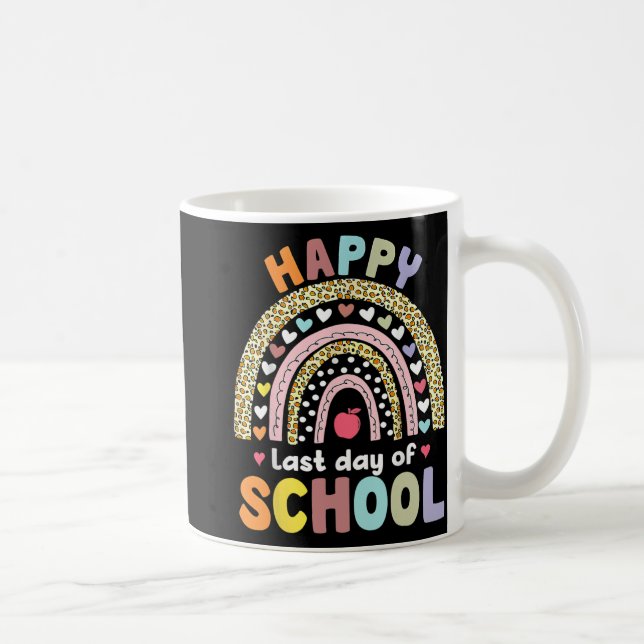 Sista Skoldagen Lärare Elev Examen Regn Kaffemugg (Höger)