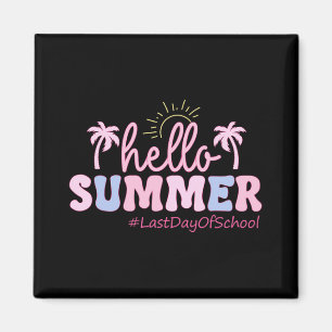 Sista Skoldagen Lärare Elev Hej Sommar Ki Magnet