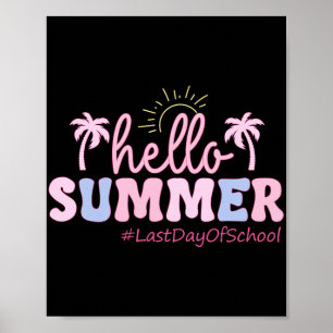 Sista Skoldagen Lärare Elev Hej Sommar Ki Poster