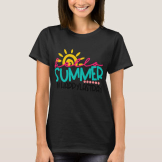 Sista skoldagen ut på sommarlov rolig lärare t shirt