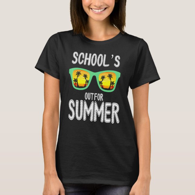 Sista Skolor-dagen på sommartid T Shirt (Framsida)