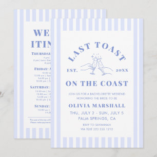Sista skon på Kusten Bachelorette Helg Inbjudningar