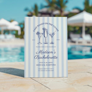Sista skon på Kusten Blue Bachelorette Helg Inbjudningar