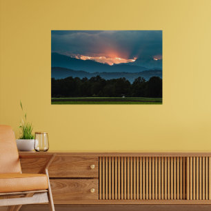 Sista solstrålarna före solnedgången poster