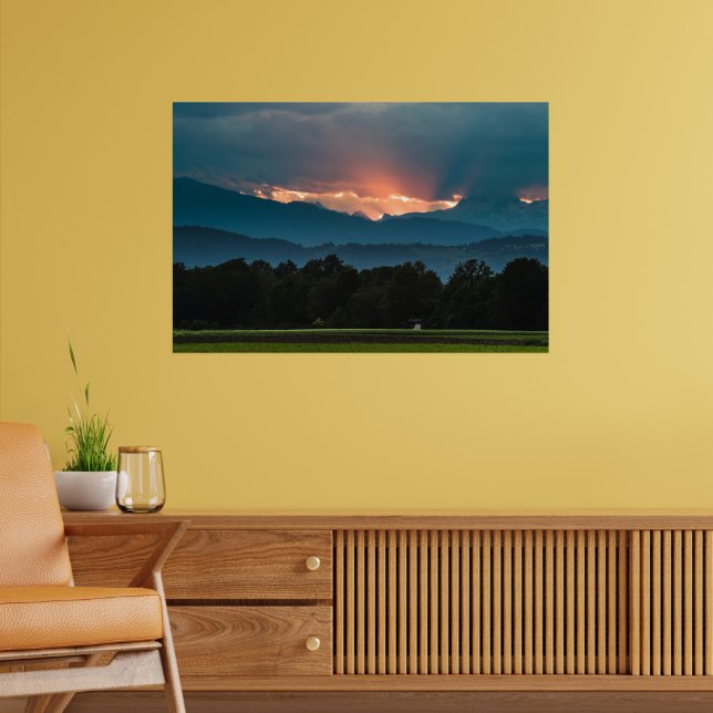 Sista solstrålarna före solnedgången poster (Vardagsrum 2)