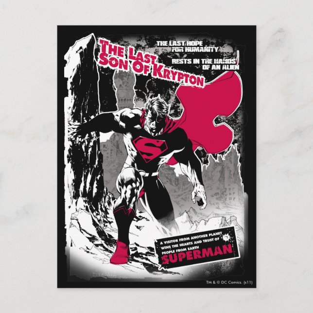 Sista son-tecknaden vykort (Framsida)