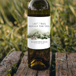 Sista spår före slöjan Bachelorette Helg Vinflaska Etikett<br><div class="desc">Den här designen har en vacker vattenfärgsskog. Få redo för en roligt helg i bergen med den här samlingen!</div>