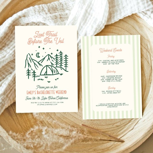 Sista spår före vail Bachelorette Helg Inbjudningar (Skapare uppladdad)