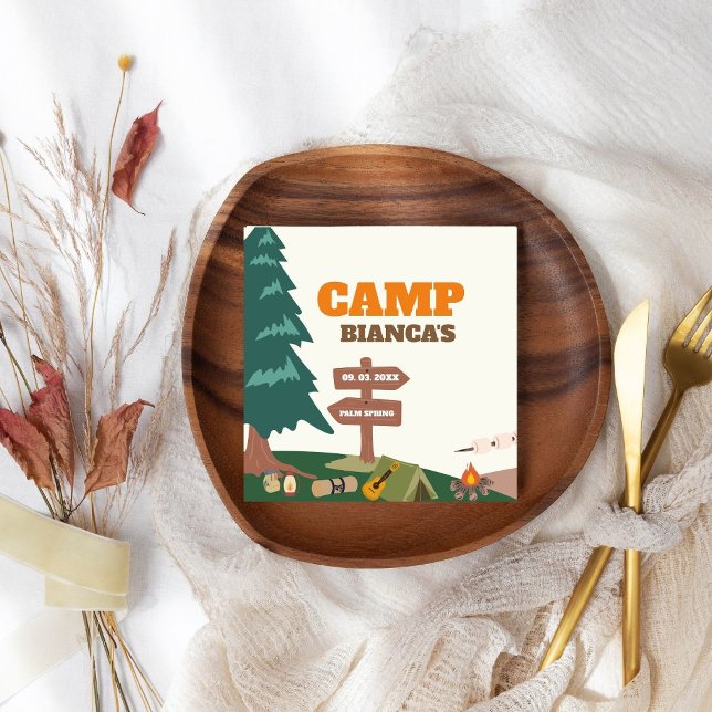 Sista spår före Veil Camp Bachelorette Pappersservett (Skapare uppladdad)